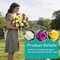 Cemetery Flowers for Grave – Artificial 24-Head Chrysanthemums, Rose & Daisy Bouquet with Vase for Outdoor Grave and Headstone Decorations (Purple)